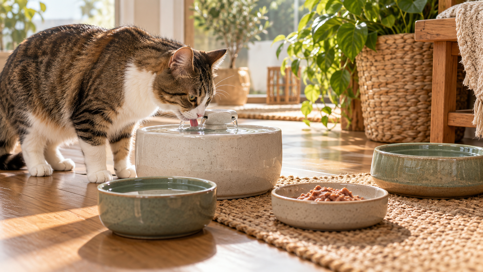 Mi gato no bebe agua