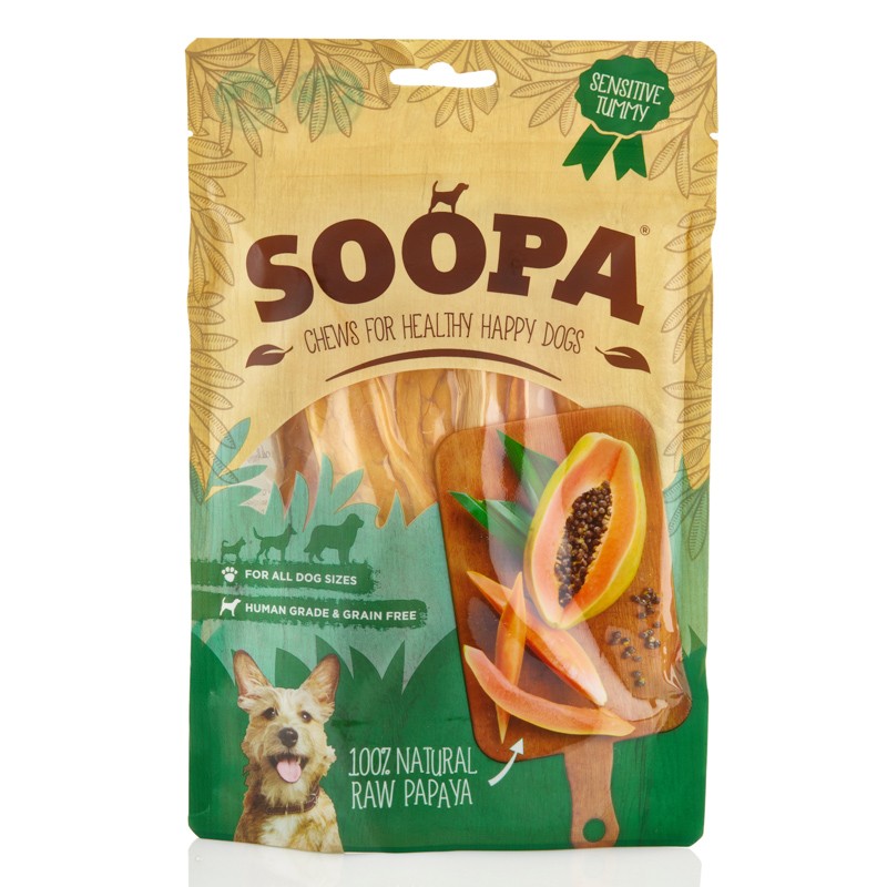 Soopa Premios de Papaya Desecada 100% Natural