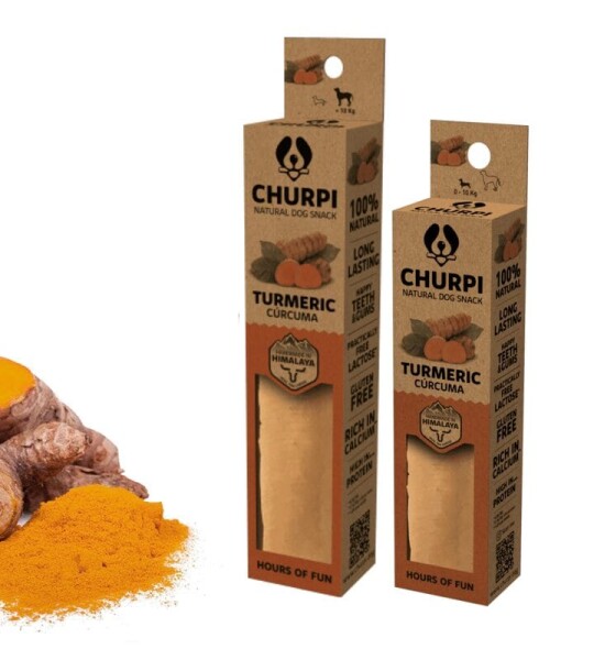 Churpi Cúrcuma Premio Masticable de Leche de Yak del Himalaya