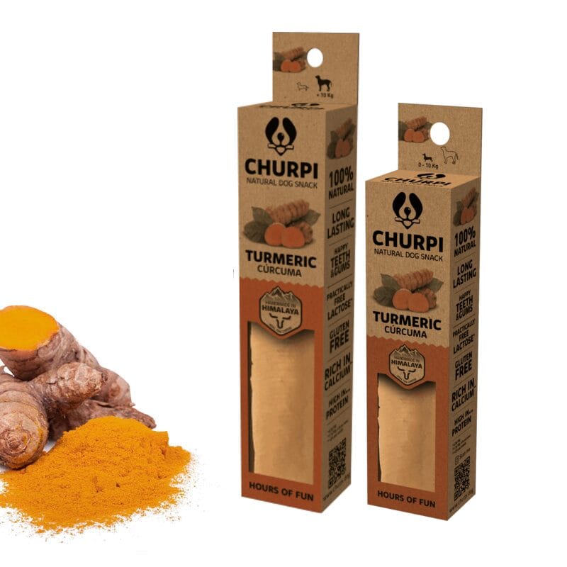 Churpi Cúrcuma Premio Masticable de Leche de Yak del Himalaya