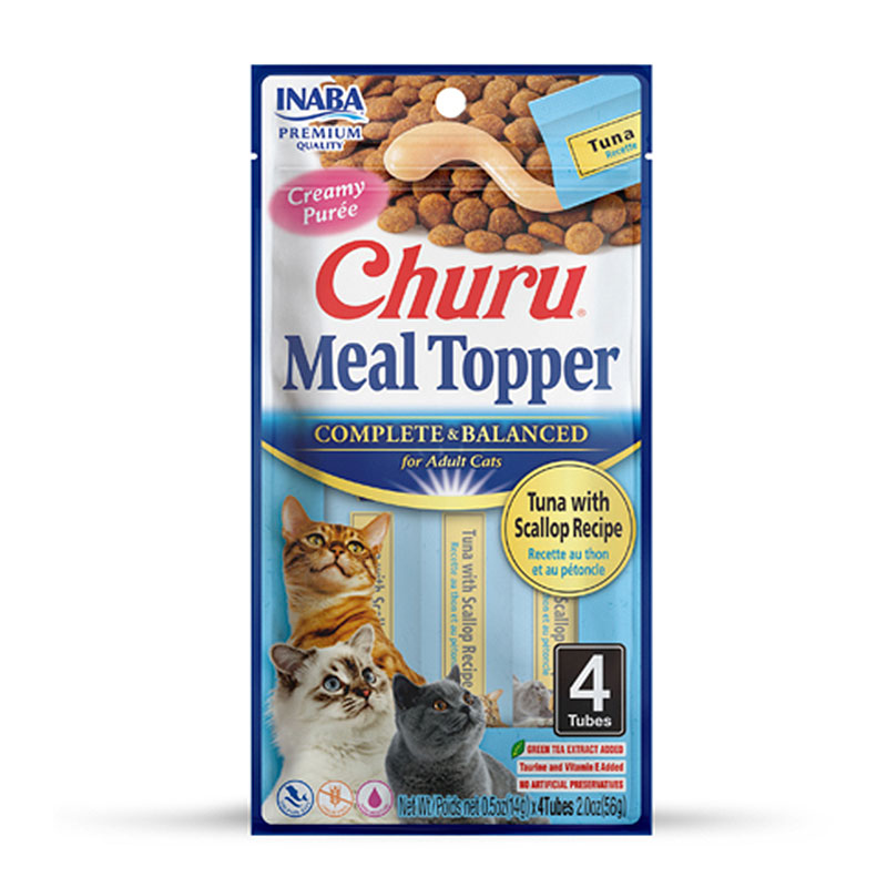 Churu Meal Topper Aderezo Receta de Atún con Vieiras