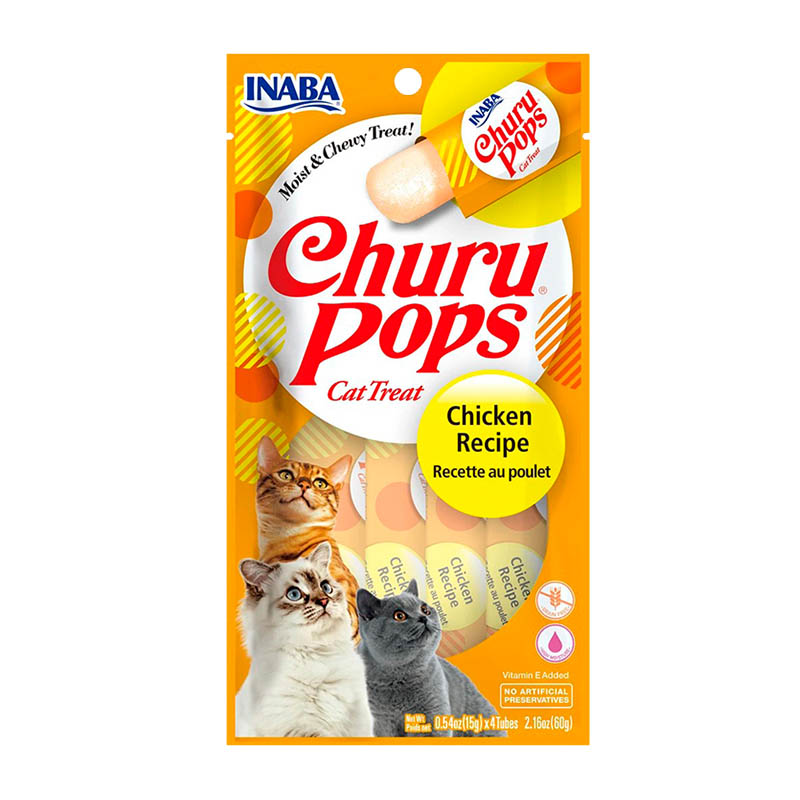 Churu Pops Pollo Premios Naturales para Gatos