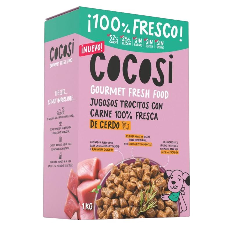 Cocosi Gourmet Fresh Food Alimentación Completa Semi-Húmeda con Cerdo Fresco