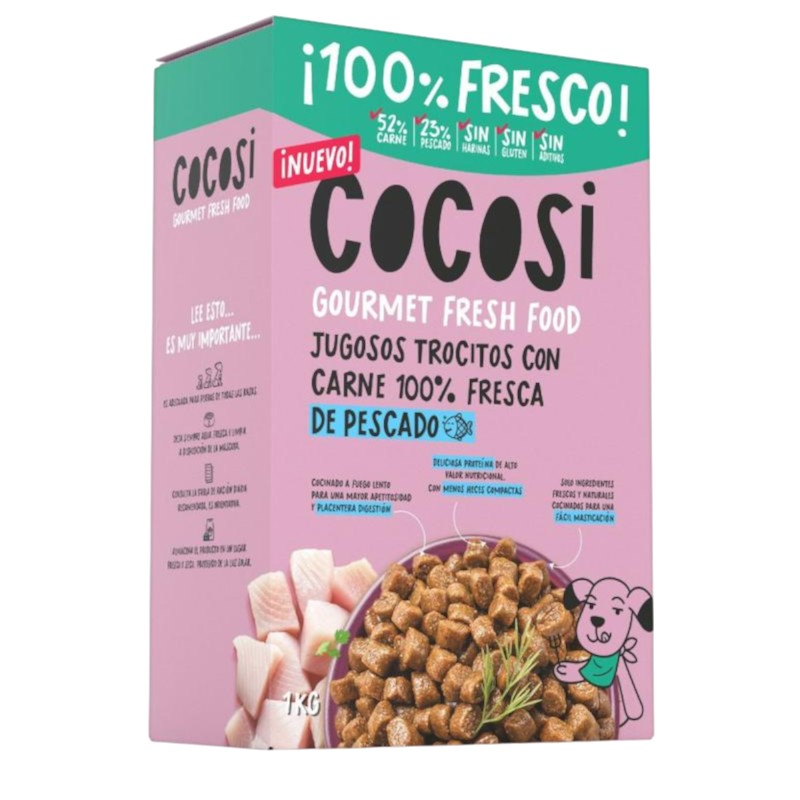 Cocosi Gourmet Fresh Food Alimentación Completa Semi-Húmeda con Pescado Fresco