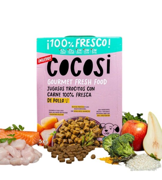 Cocosi Gourmet Fresh Food Alimentación Completa Semi-Húmeda con Pollo Fresco