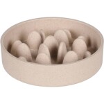 Flamingo Comedero de Bambú Slow Feeder Beige