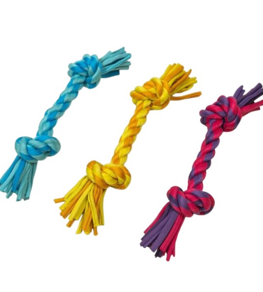 Mordedor de Camiseta Reciclada - 2 Nudos