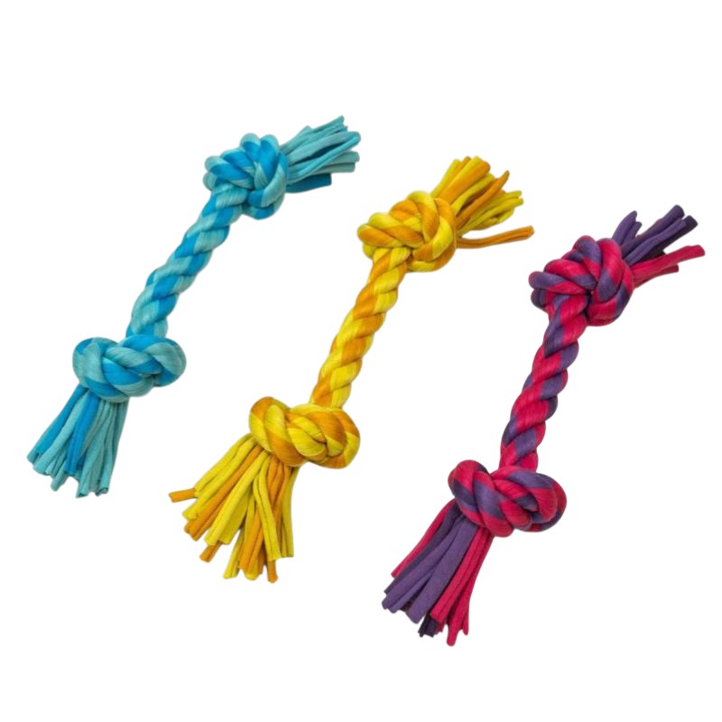 Mordedor de Camiseta Reciclada - 2 Nudos