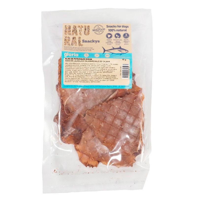 Gloria Snack Alas de Pota Para Perros Y Gatos 60g