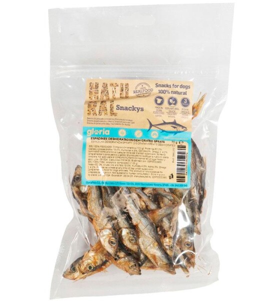 Gloria Snack Espadines Deshidratados Para Perros y Gatos 70g