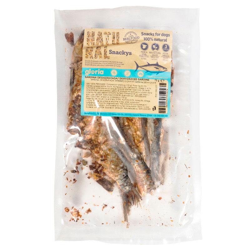 Gloria Snack Sardina Deshidratada Para Perros y Gatos 70g