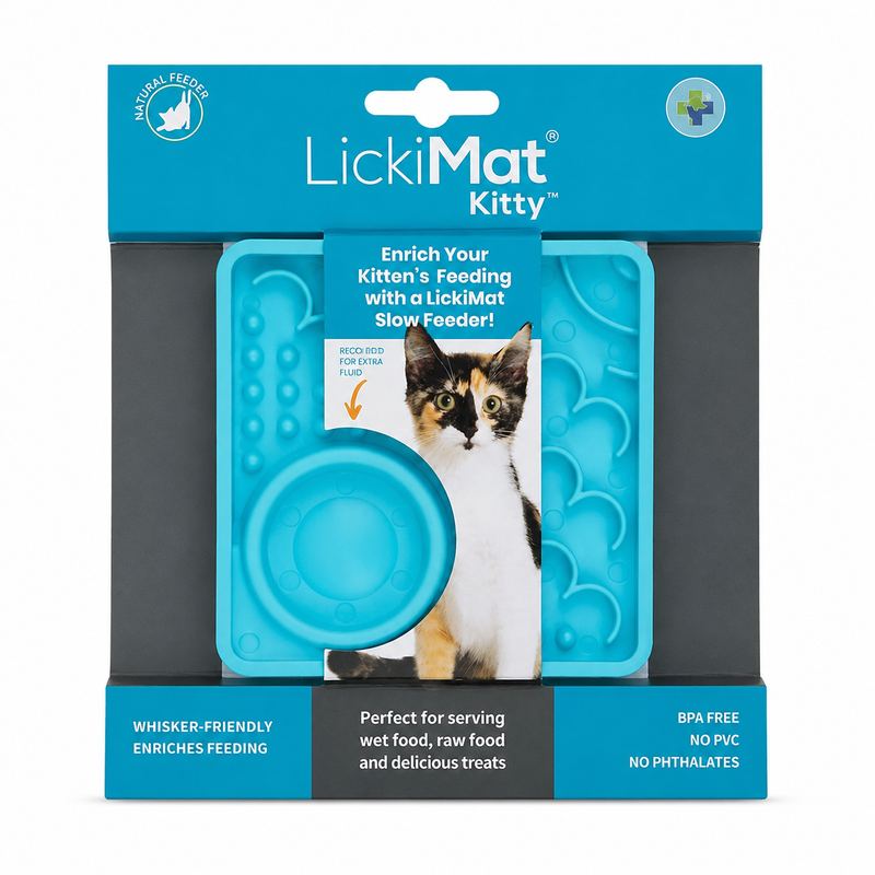 Alfombra Comedero LickiMat Kitty para Gatos