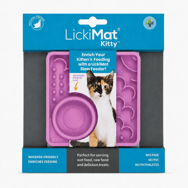 Alfombra Comedero LickiMat Kitty para Gatos