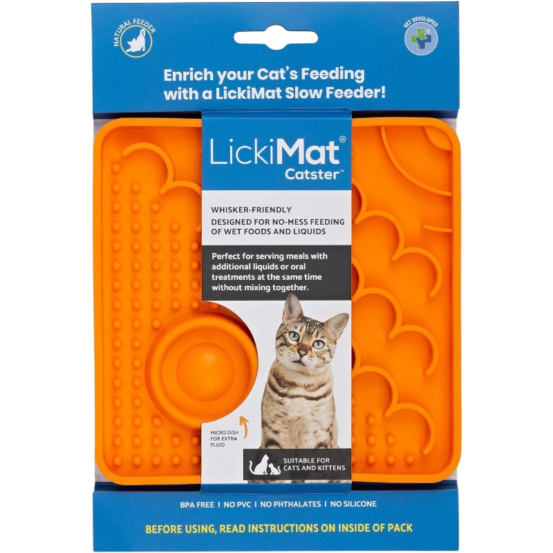 Alfombra Comedero LickiMat Kitty para Gatos