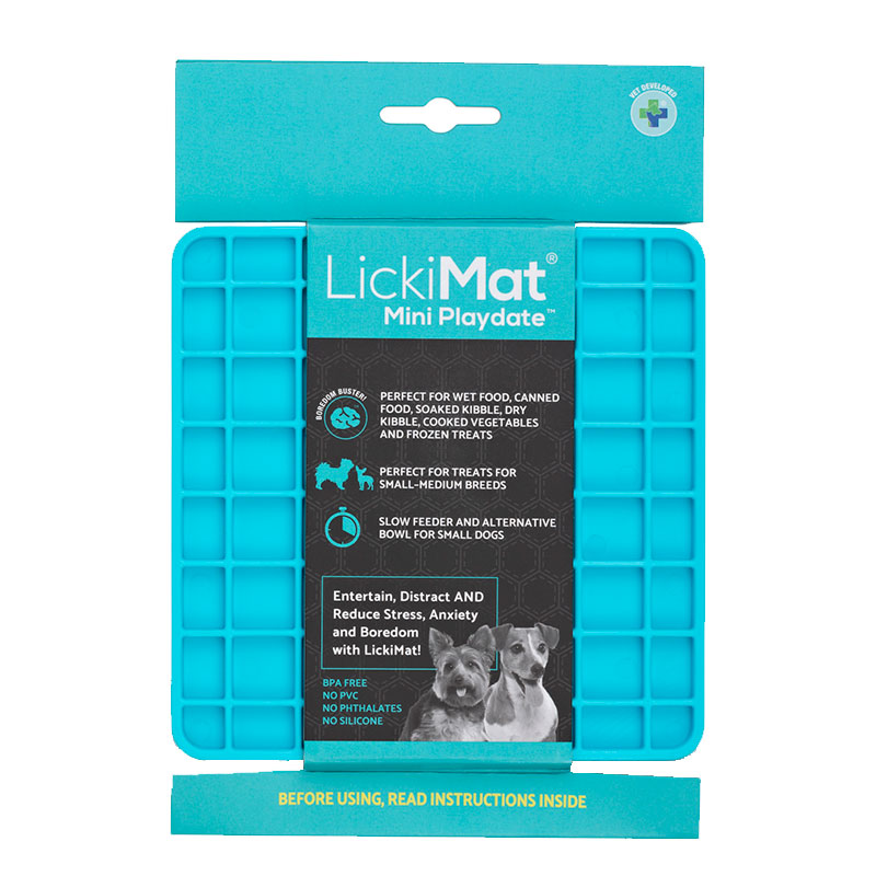 Alfombra Comedero LickiMat Playdate Mini (caucho natural)