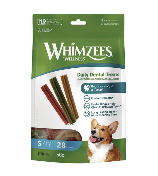 Whimzees Barritas S Snack Dental 28 piezas