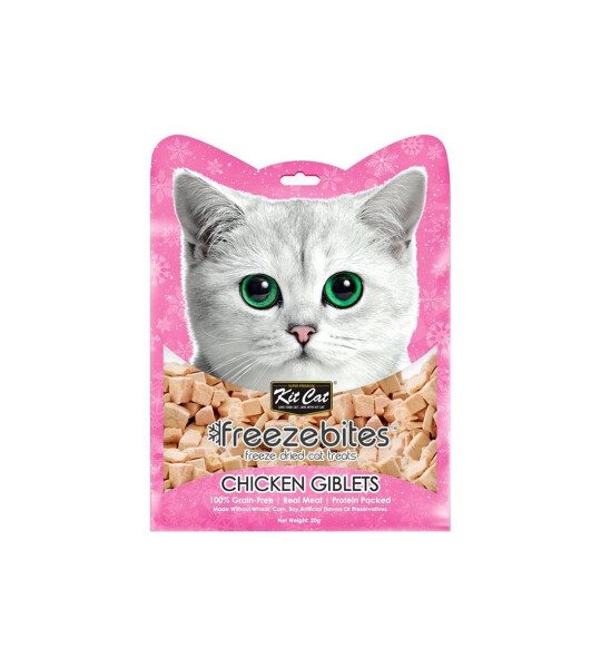 Kit Cat FreezeBites Hígado de Pollo Snacks naturales para gatos