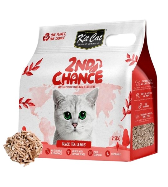 Kit Cat Arena Super Absorbente de Guisante Té Negro