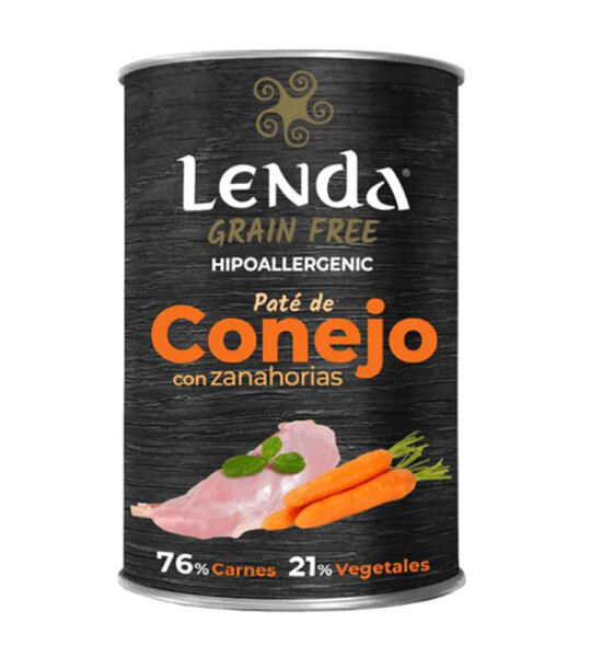 Lenda Nature Conejo con Zanahorias Sin Cereales 400g