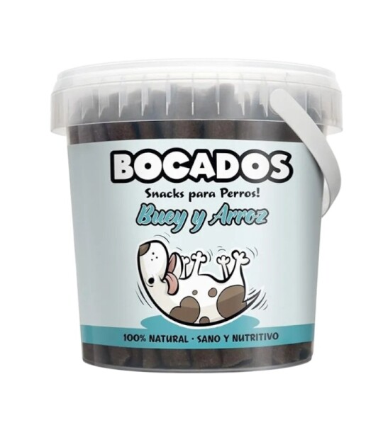 Bocados Snack Semihúmedo para Perros de Buey y Arroz (800g)