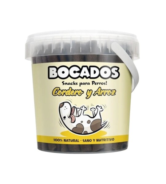 Bocados Snack Semihúmedo para Perros de Cordero y Arroz (800g)