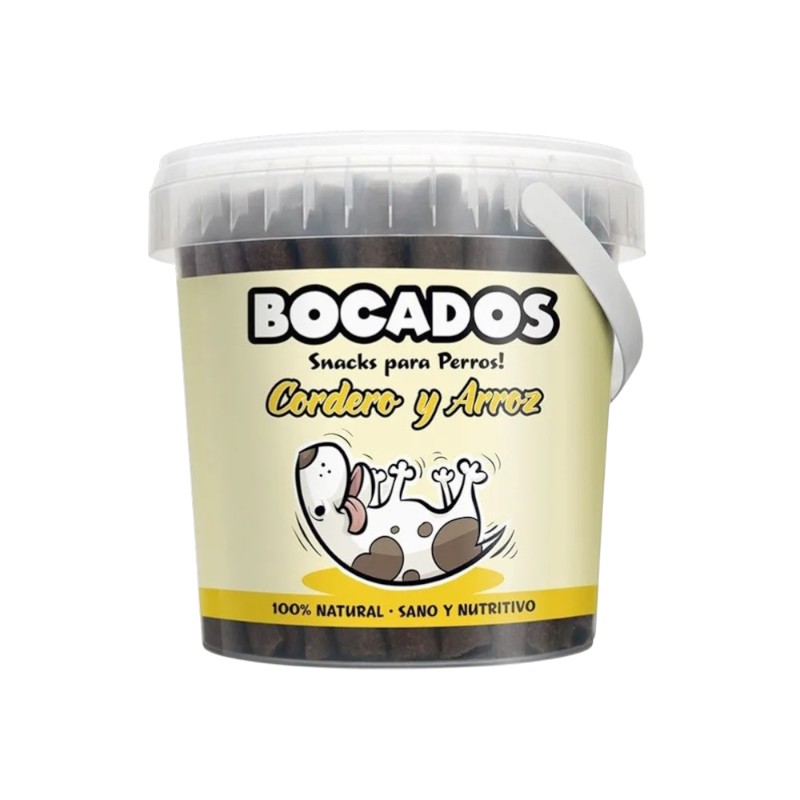 Bocados Snack Semihúmedo para Perros de Cordero y Arroz (800g)
