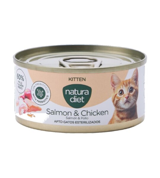 Natura Diet Cat Paté Kitten Salmon & Chicken 85 g