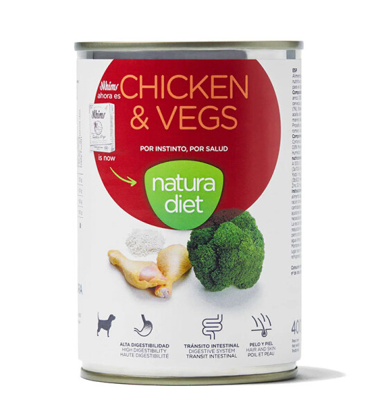 Natura Diet Chicken & Vegs Alimento Húmedo Pollo y Verduras 400 g