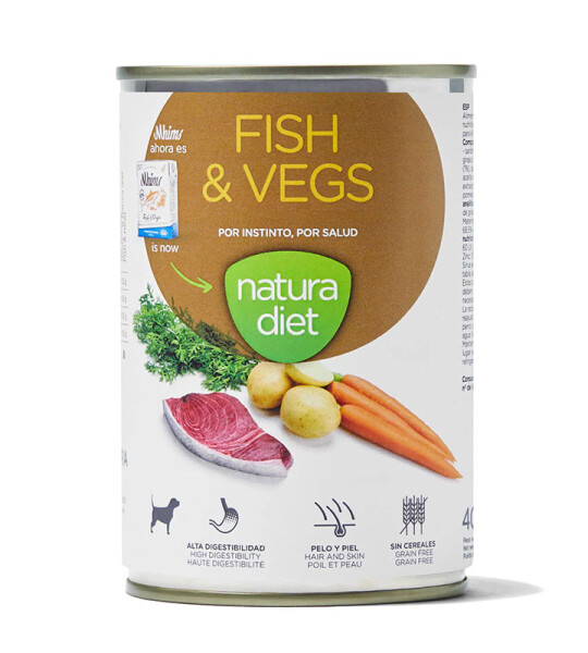 Natura Diet Fish & Vegs Alimento Húmedo Pescado y Verduras 400 g