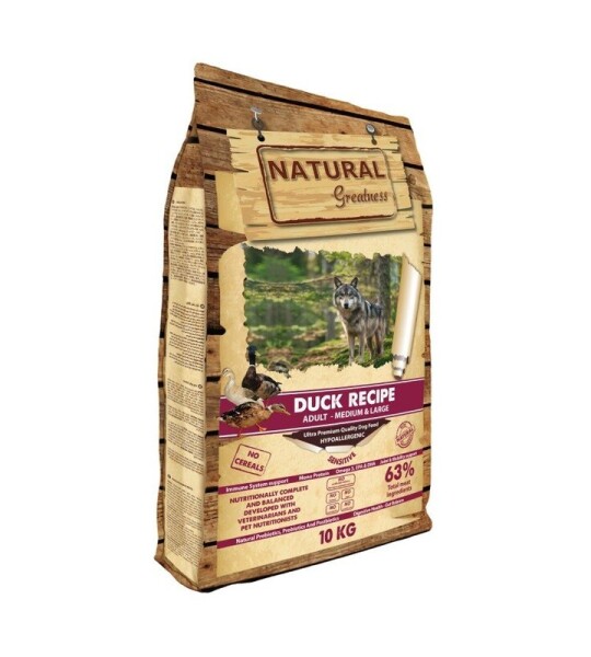Natural Greatness Duck Recipe con pato