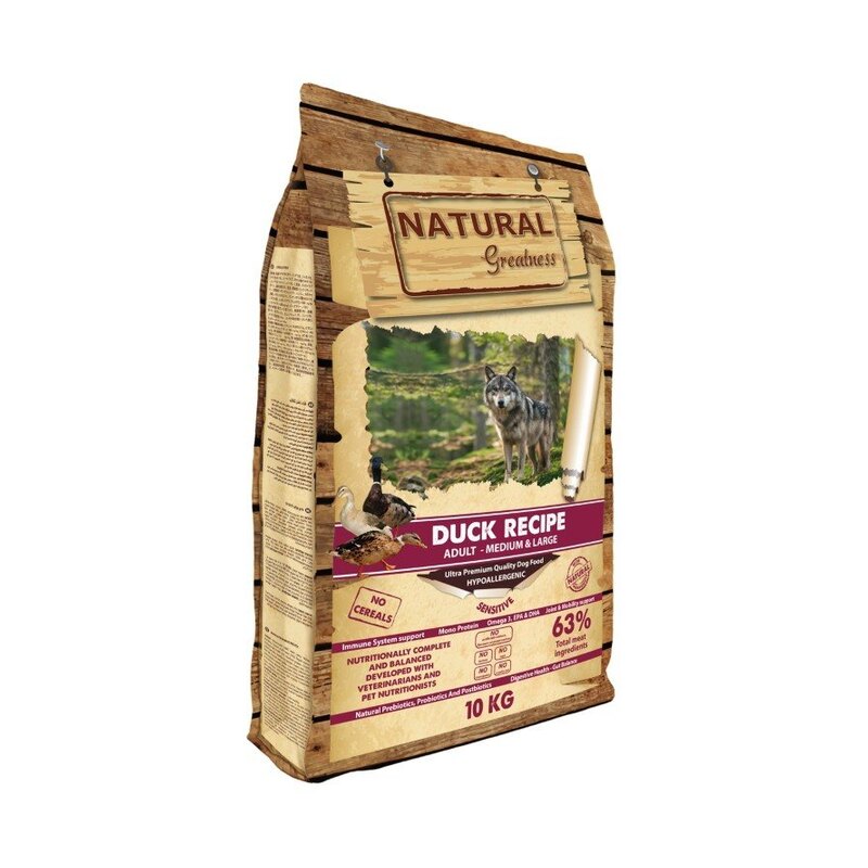 Natural Greatness Duck Recipe con pato