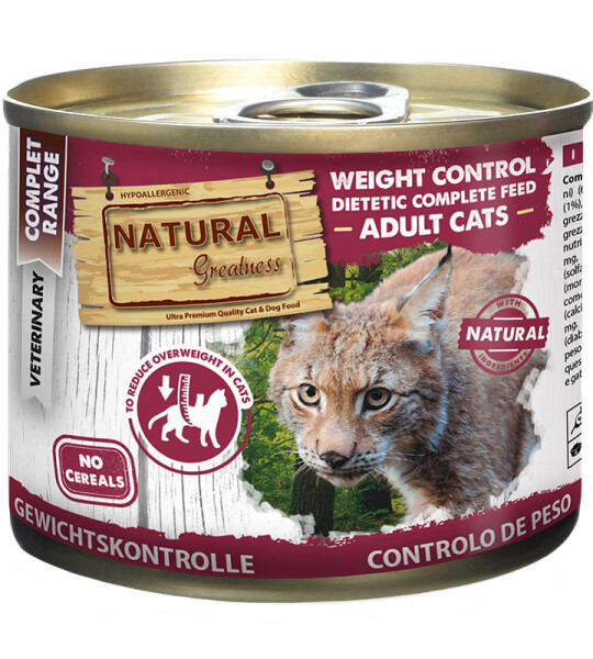 Natural Greatness Cat Control de Peso 200g Dieta Veterinaria