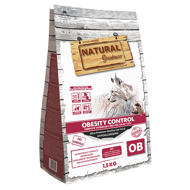 Natural Greatness Gatos Dieta Veterinaria Obesity Control