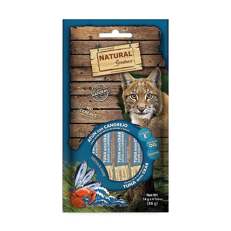 Natural Greatness Crema de Atún con Cangrejo para Gatos