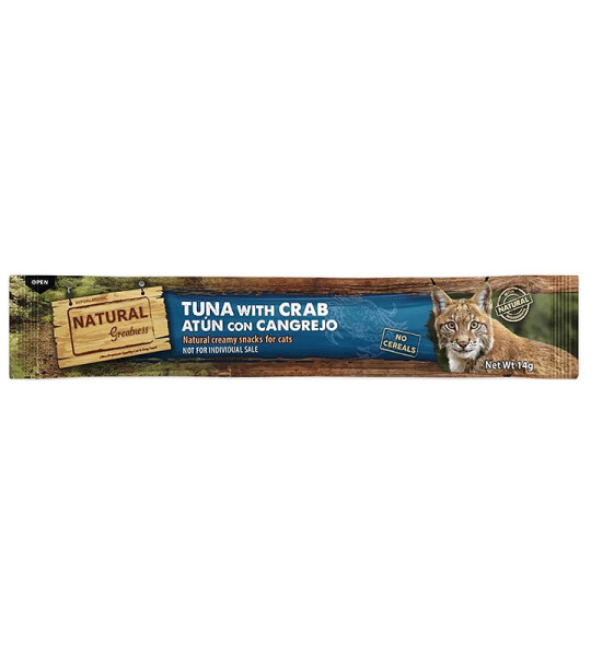 Natural Greatness Crema de Pollo con Atún y Cangrejo para Gatos