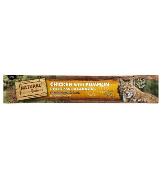 Natural Greatness Crema de Pollo con Calabaza para Gatos