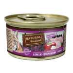 Natural Woodland Conejo con manzana y moras Gatos 85g