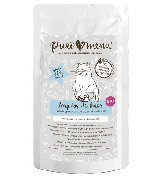 Puromenu Cat BIO Zarpitas de Amor (Ganso)