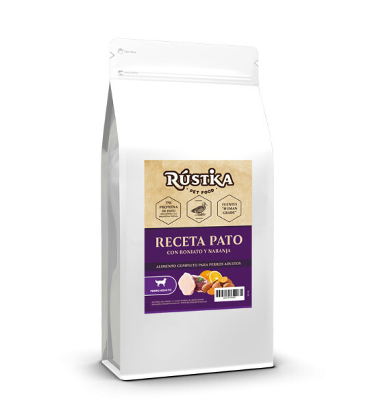 Rústika No Grain Adult Pato con Naranja