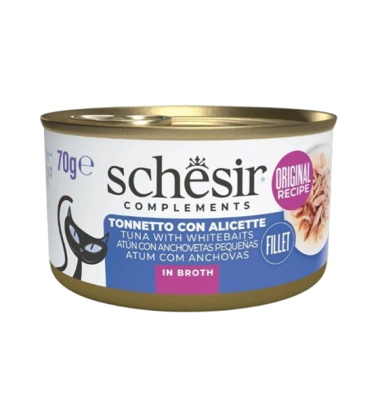 Schesir Fillet in Broth - Atún con Anchovetas en Caldo (70g)
