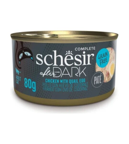 Schesir Dark Pollo con Huevo de Codorniz Paté 80 g