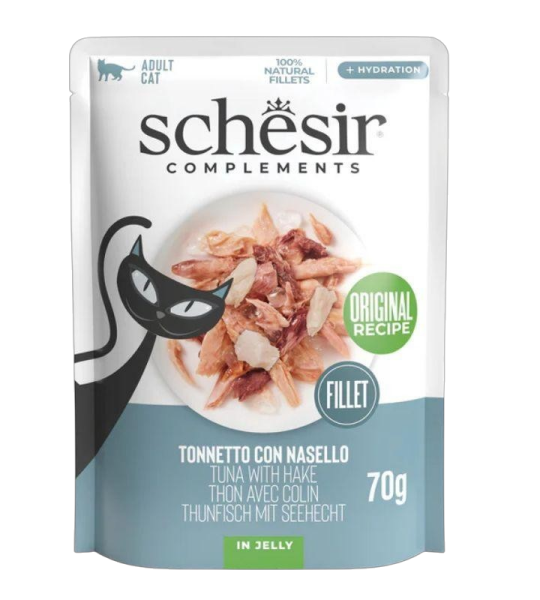 Schesir Sobres in Jelly - Atún con Merluza (70g)