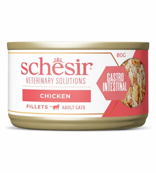Schesir Gastrointestinal Filetes de pollo en Caldo Veterinary Solutions (80g)