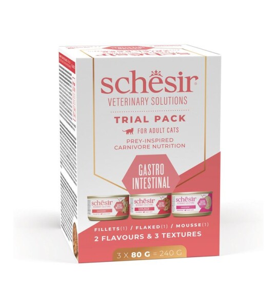 Schesir Gastrointestinal Trial Pack Veterinary Solutions (3x80g)
