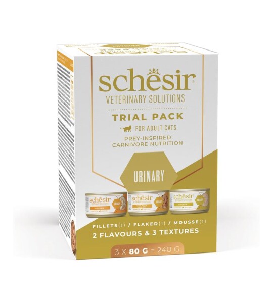 Schesir Urinary Trial Pack Veterinary Solutions (3x80g)