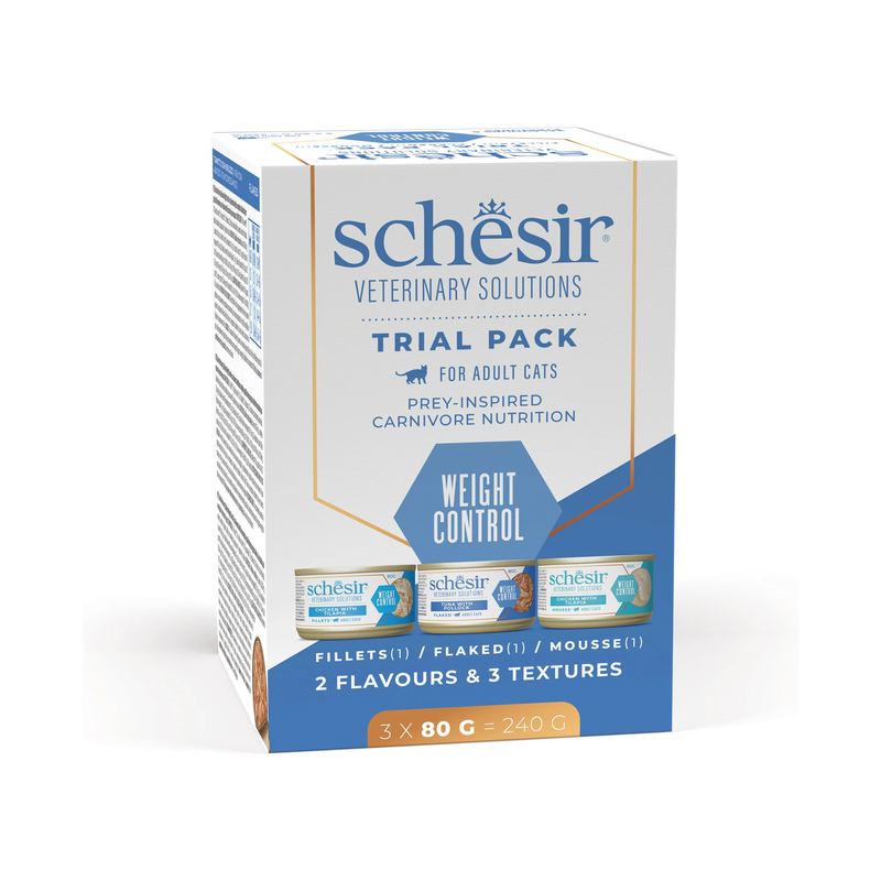 Schesir Weight Control Trial Pack Veterinary Solutions (3x80g)