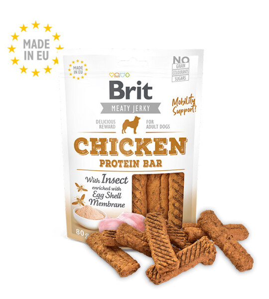 Brit Jerky Snack Barrita de Pollo e Insectos