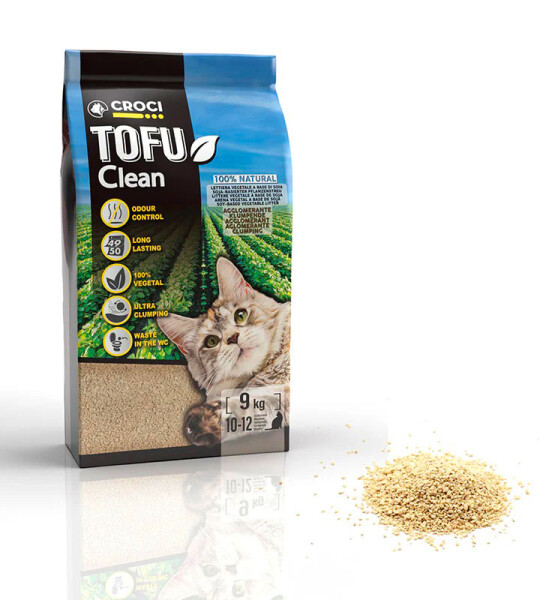 Tofu Clean Lecho Aglomerante Natural Para Gatos