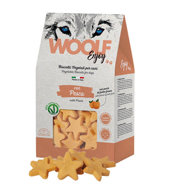 Woolf Enjoy Galletas Veganas con Melocotón