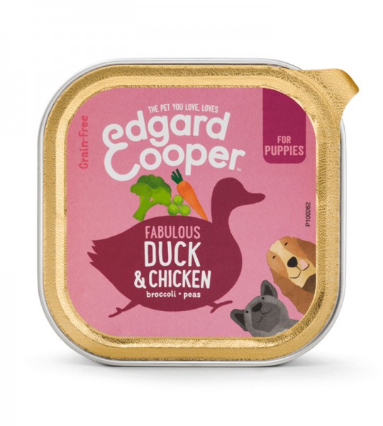 Edgard Cooper Tarrina Cachorros Pato y Pollo 150 gr.